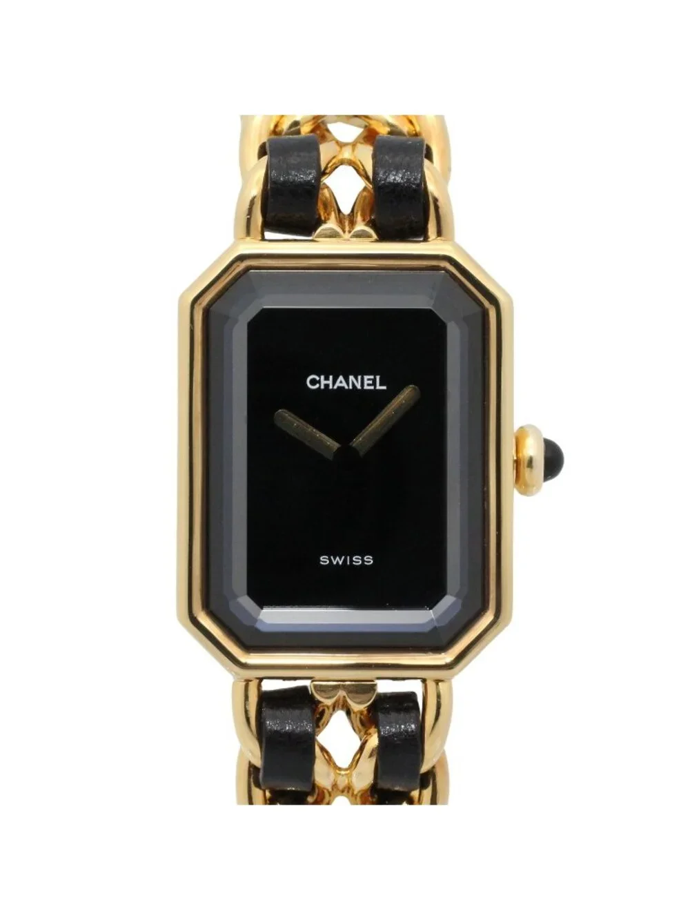 Chanel Watch Premiere M Black Leather